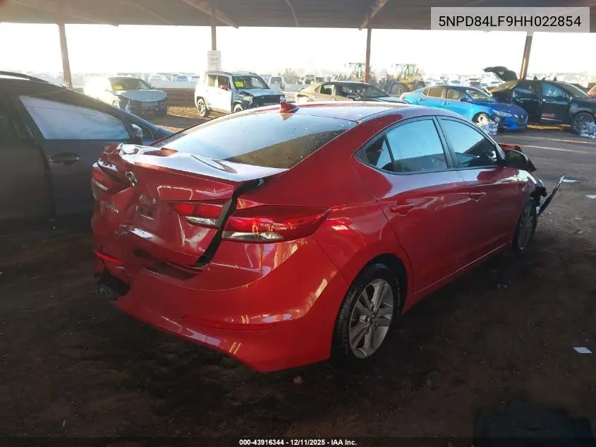 5NPD84LF9HH022854 2017 Hyundai Elantra Se