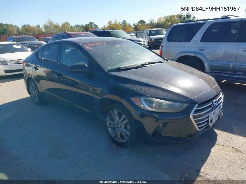 5NPD84LF9HH151967 2017 Hyundai Elantra Value Edition