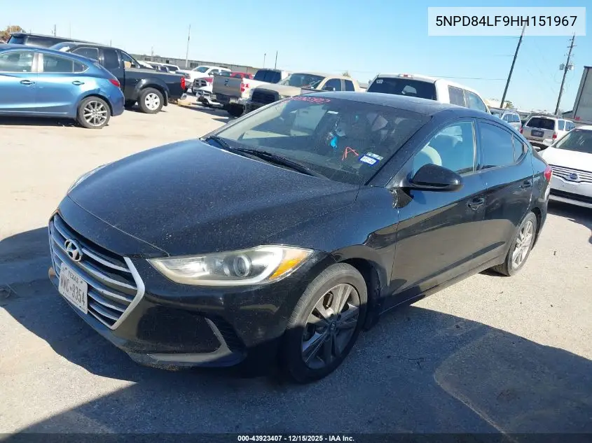 5NPD84LF9HH151967 2017 Hyundai Elantra Value Edition