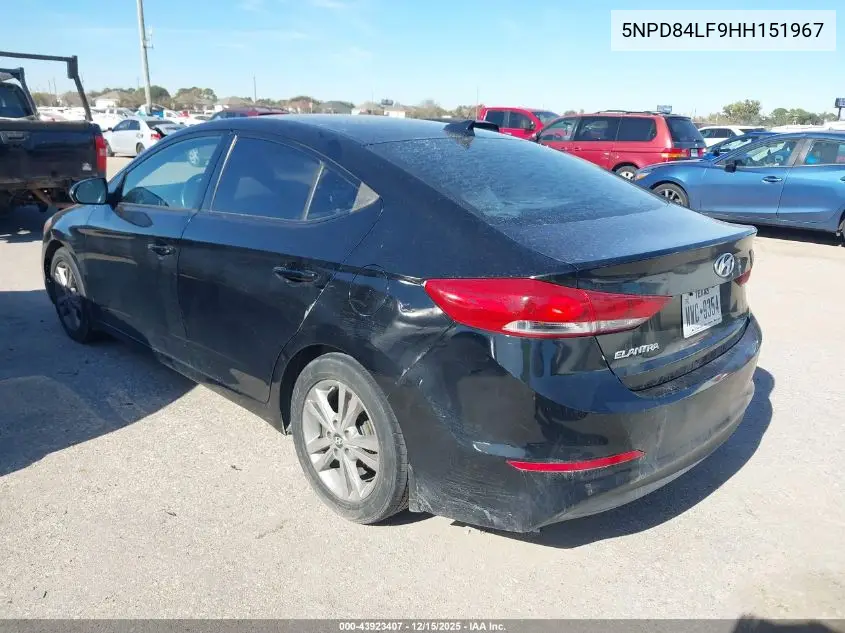 5NPD84LF9HH151967 2017 Hyundai Elantra Value Edition
