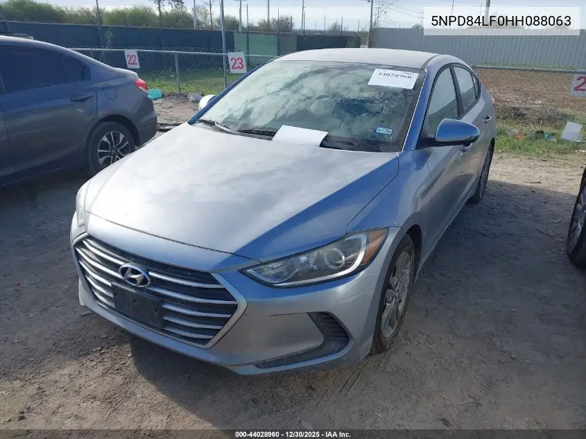 5NPD84LF0HH088063 2017 Hyundai Elantra Se
