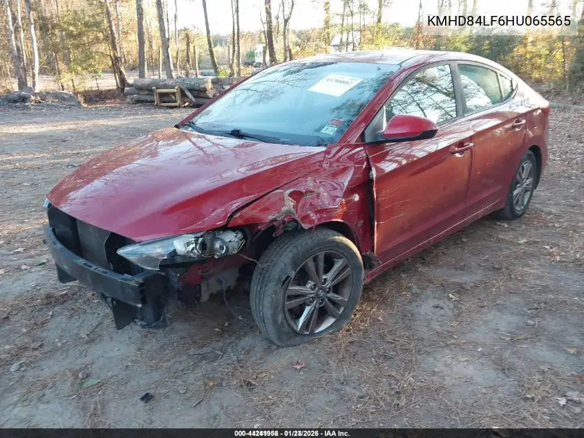 KMHD84LF6HU065565 2017 Hyundai Elantra Se