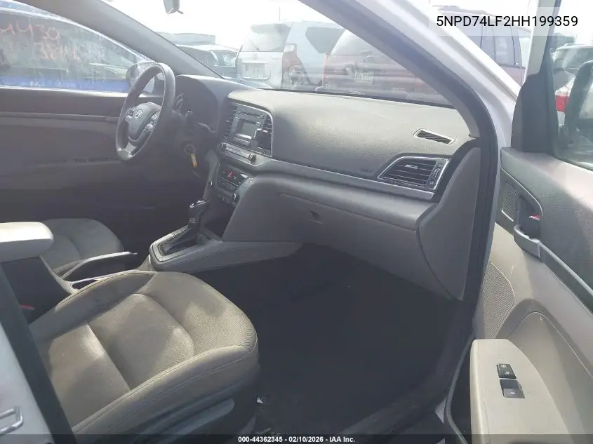 5NPD74LF2HH199359 2017 Hyundai Elantra Se