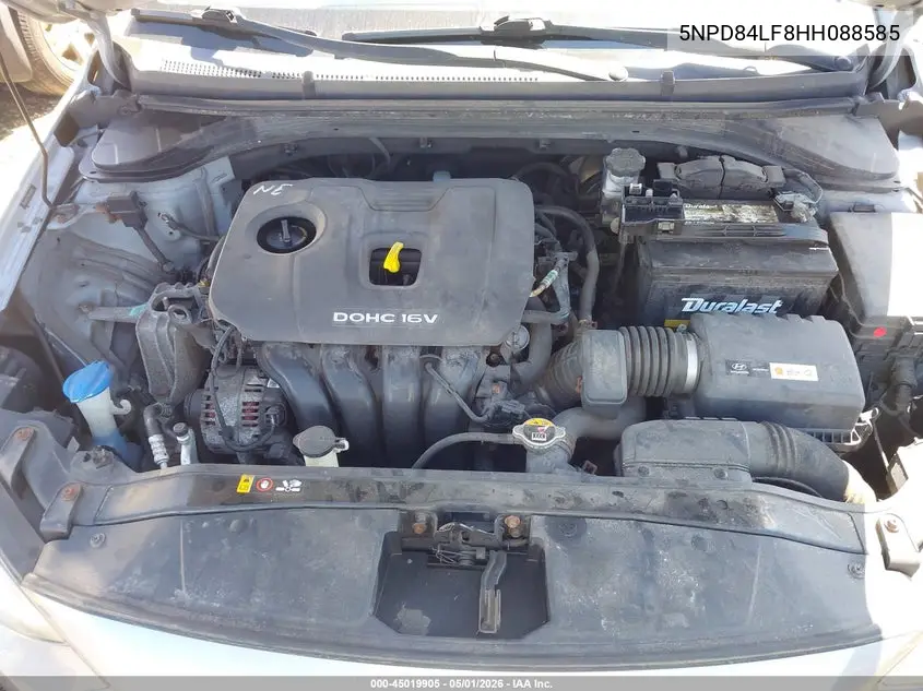 5NPD84LF8HH088585 2017 Hyundai Elantra Se