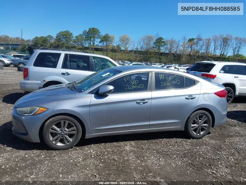 5NPD84LF8HH088585 2017 Hyundai Elantra Se