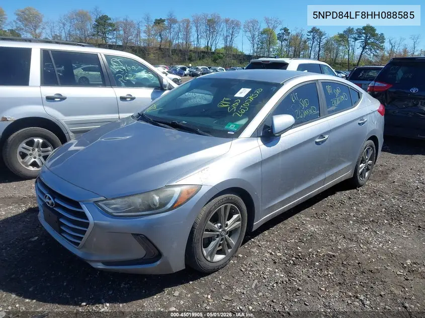 5NPD84LF8HH088585 2017 Hyundai Elantra Se