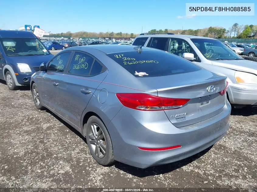 5NPD84LF8HH088585 2017 Hyundai Elantra Se