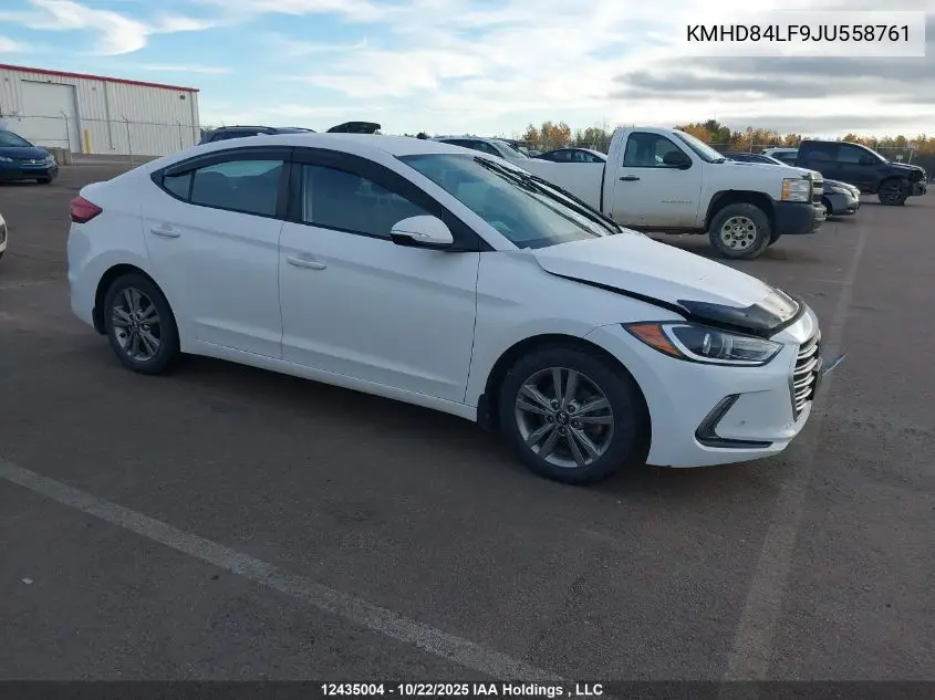 KMHD84LF9JU558761 2018 Hyundai Elantra Gl