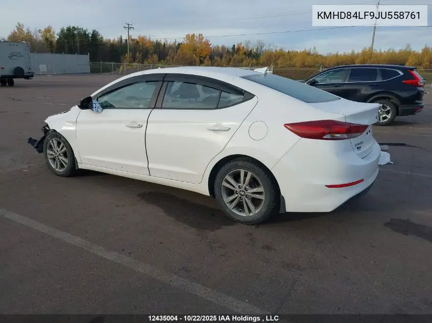 KMHD84LF9JU558761 2018 Hyundai Elantra Gl