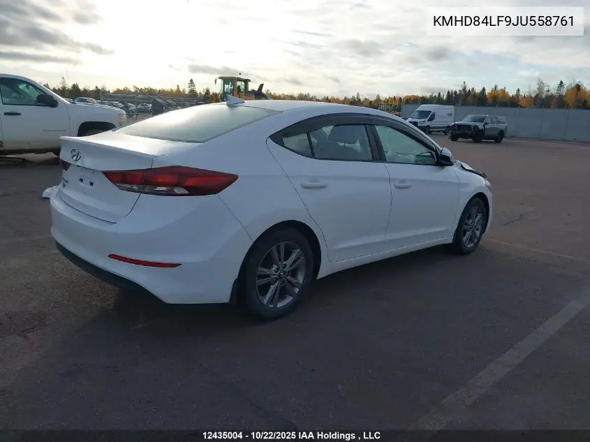 KMHD84LF9JU558761 2018 Hyundai Elantra Gl