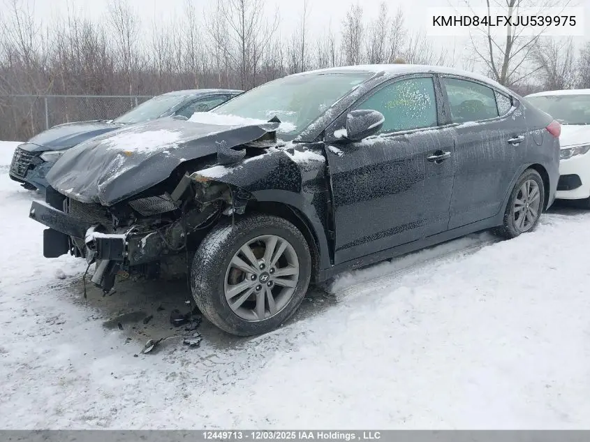 KMHD84LFXJU539975 2018 Hyundai Elantra Gl