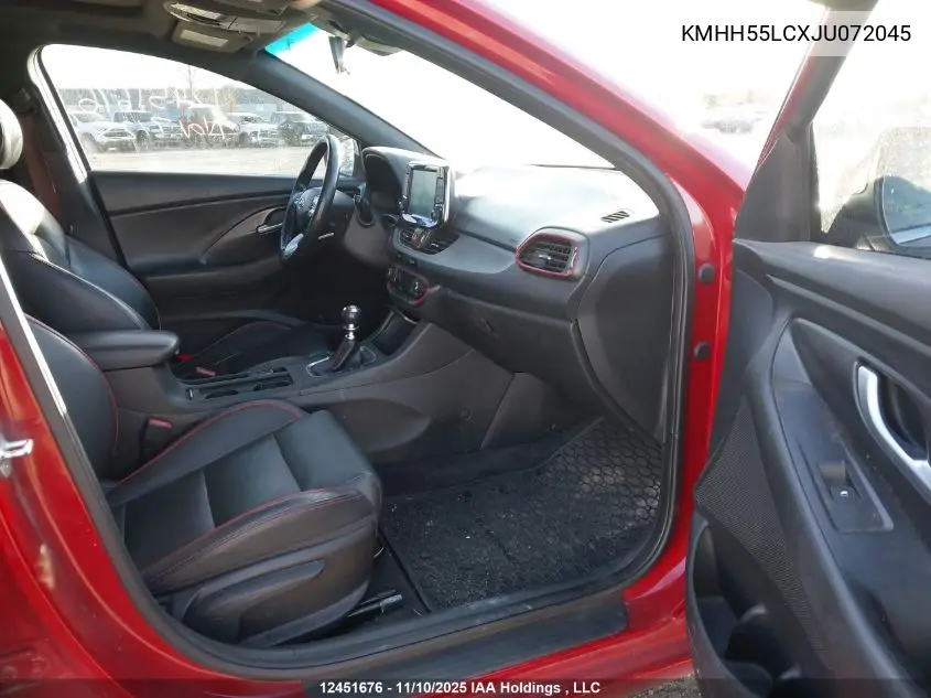 KMHH55LCXJU072045 2018 Hyundai Elantra Gt Sport