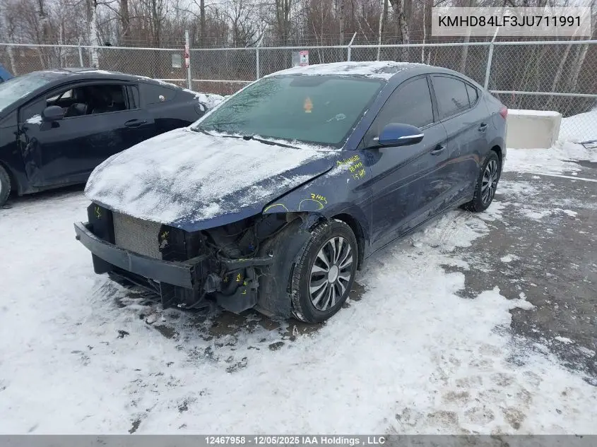 KMHD84LF3JU711991 2018 Hyundai Elantra