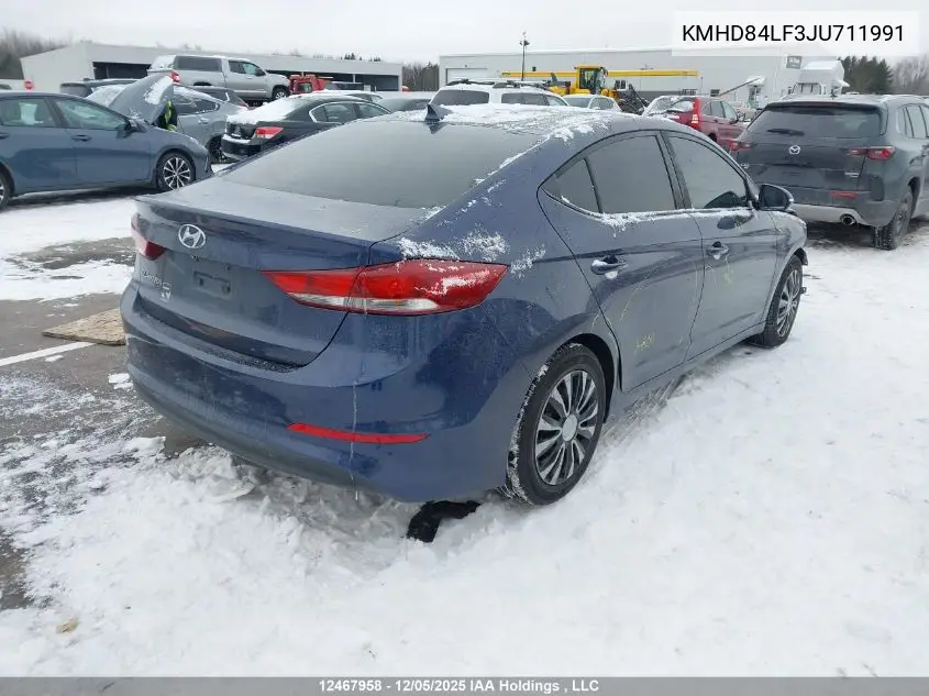 KMHD84LF3JU711991 2018 Hyundai Elantra