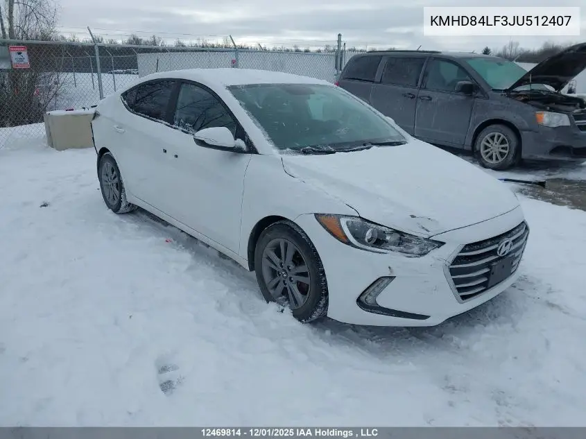 KMHD84LF3JU512407 2018 Hyundai Elantra Gl