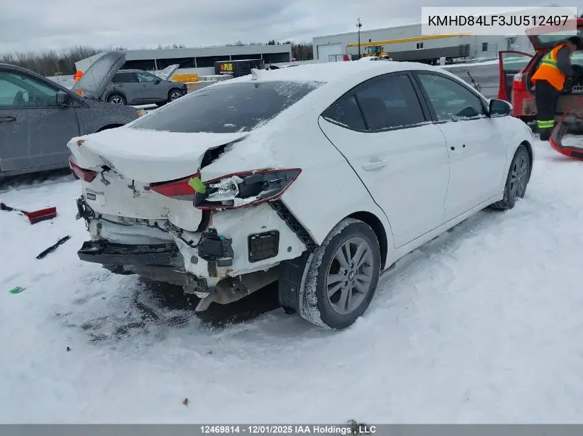 KMHD84LF3JU512407 2018 Hyundai Elantra Gl