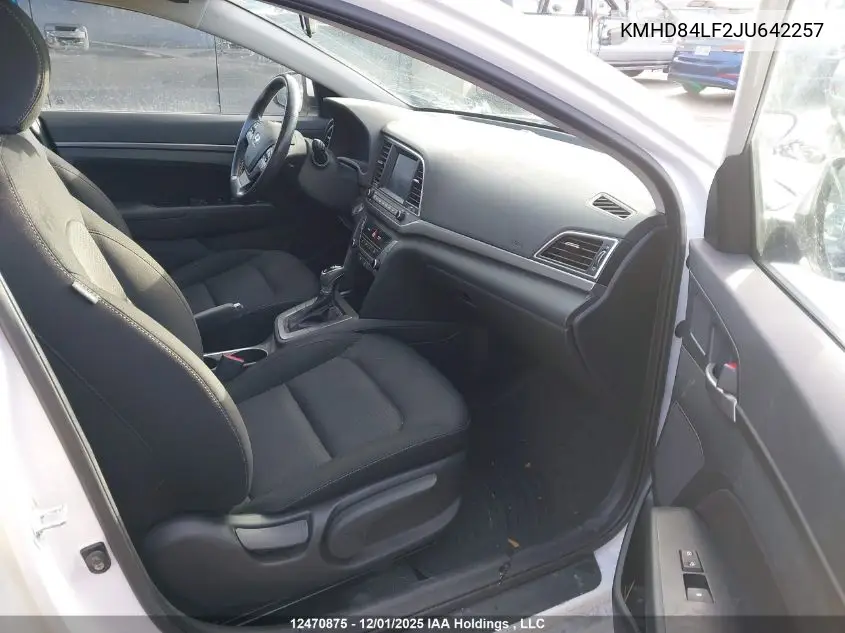 KMHD84LF2JU642257 2018 Hyundai Elantra