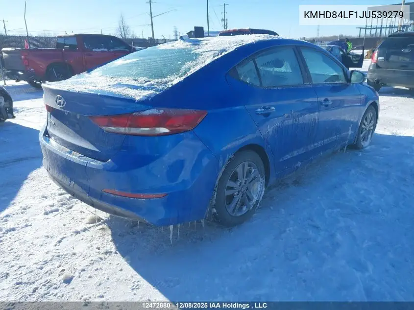KMHD84LF1JU539279 2018 Hyundai Elantra Sel/Value/Limited