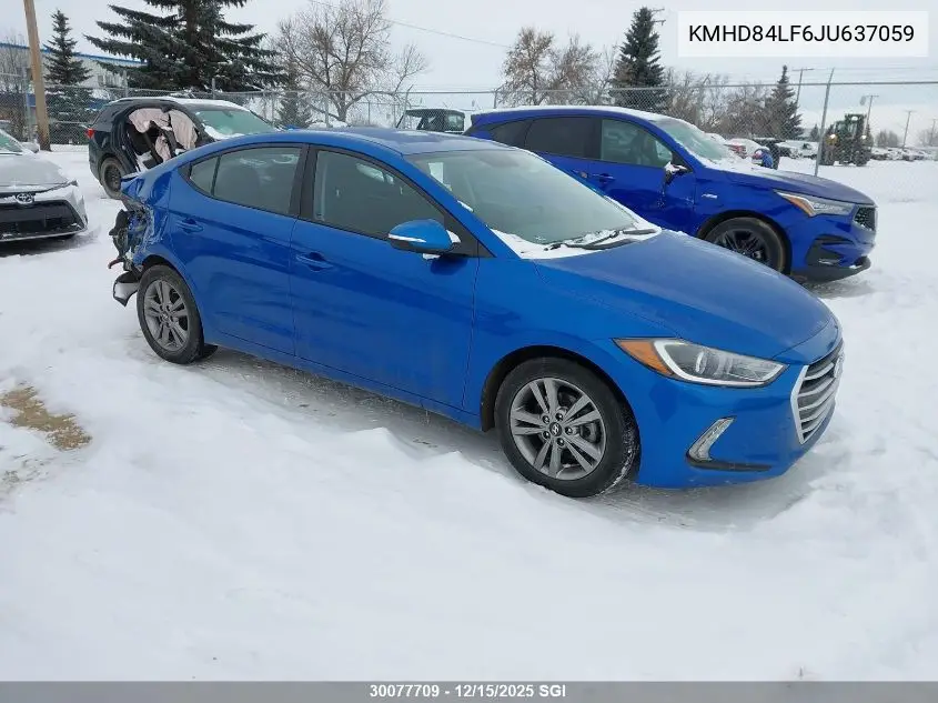 KMHD84LF6JU637059 2018 Hyundai Elantra Sel/Value/Limited