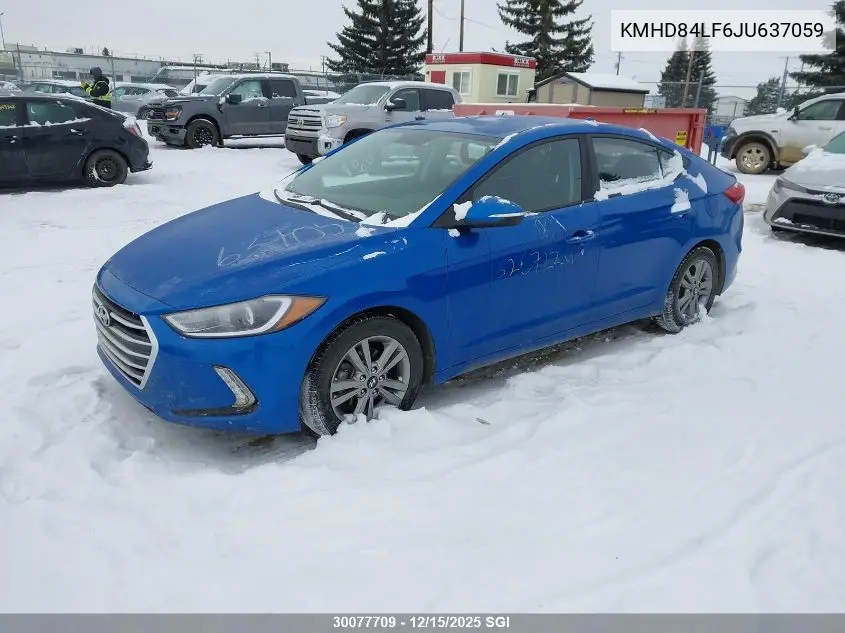 KMHD84LF6JU637059 2018 Hyundai Elantra Sel/Value/Limited