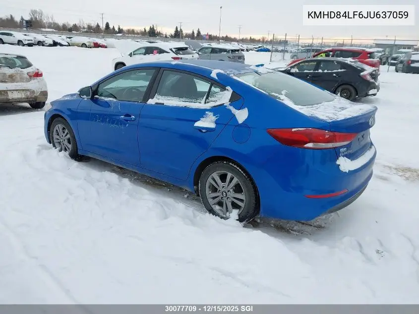 KMHD84LF6JU637059 2018 Hyundai Elantra Sel/Value/Limited