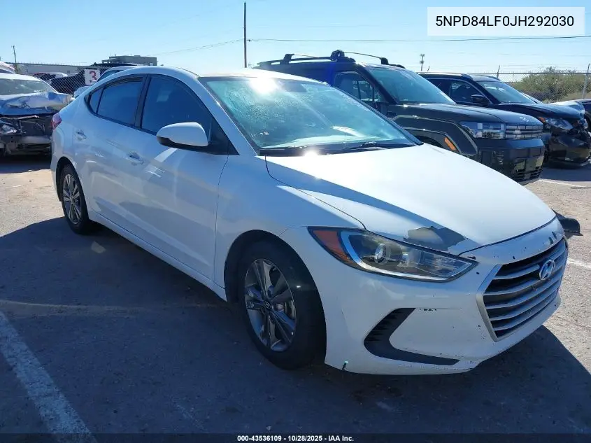 5NPD84LF0JH292030 2018 Hyundai Elantra Sel