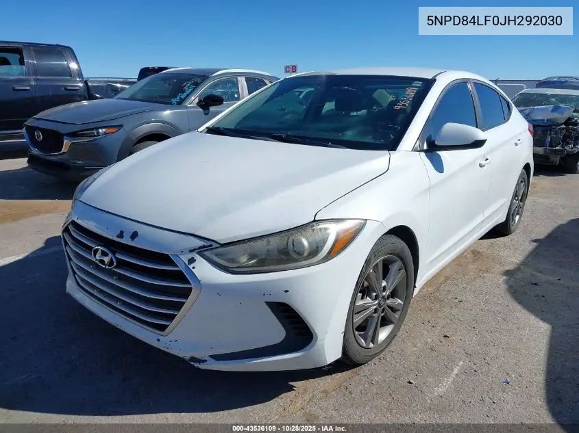 5NPD84LF0JH292030 2018 Hyundai Elantra Sel