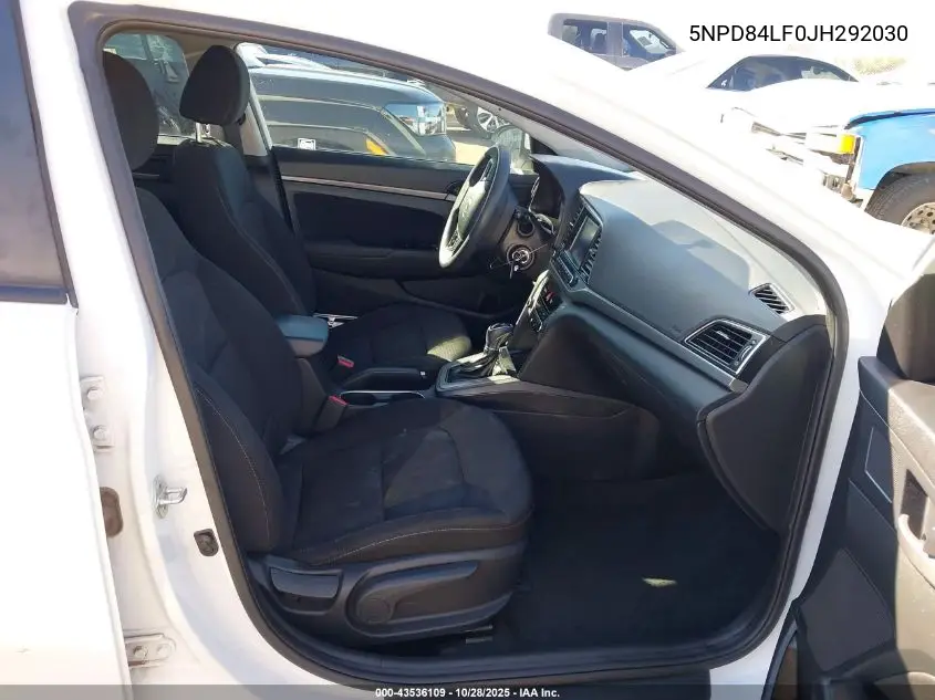 5NPD84LF0JH292030 2018 Hyundai Elantra Sel