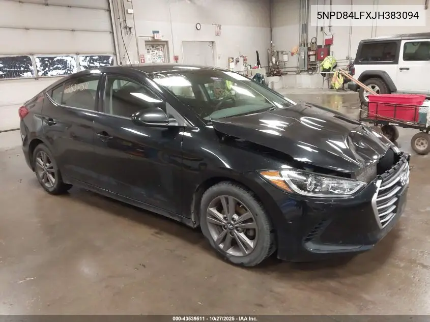 5NPD84LFXJH383094 2018 Hyundai Elantra Sel