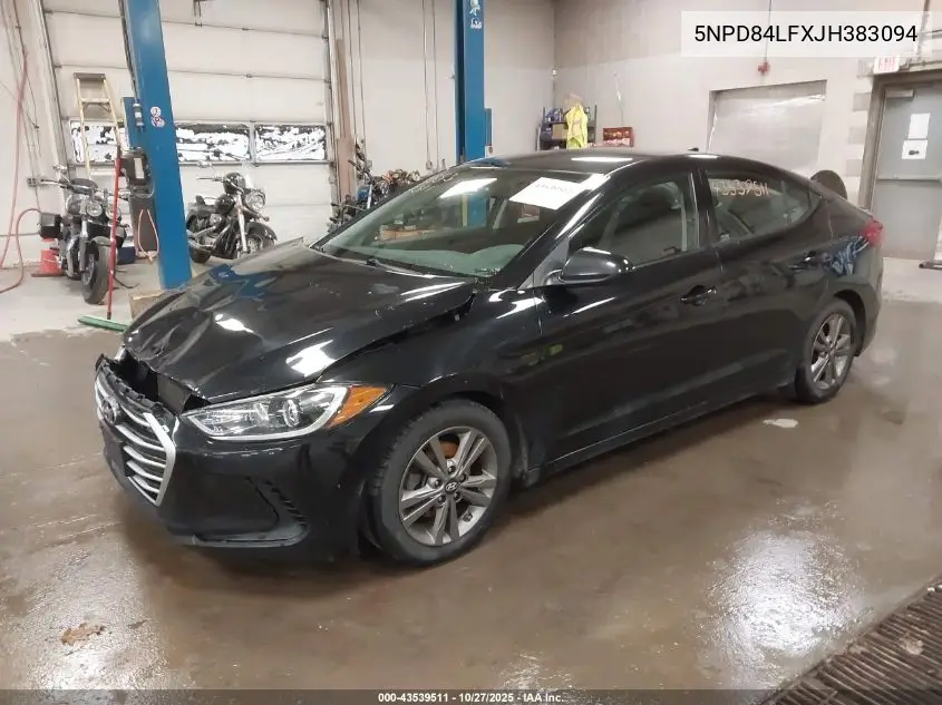 5NPD84LFXJH383094 2018 Hyundai Elantra Sel