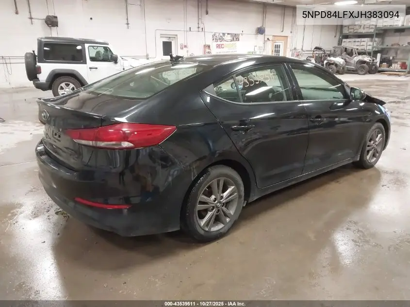 5NPD84LFXJH383094 2018 Hyundai Elantra Sel