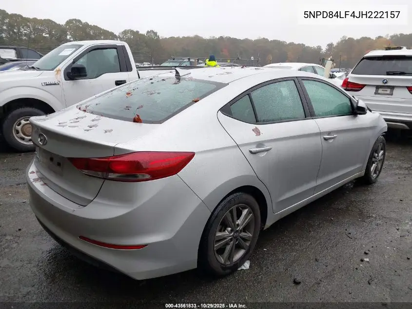 5NPD84LF4JH222157 2018 Hyundai Elantra Sel