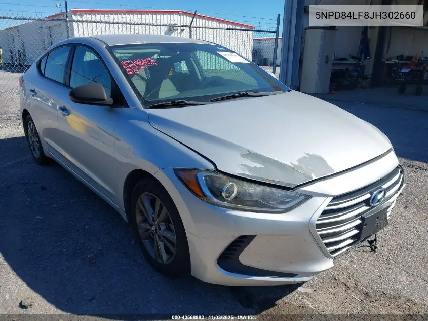 5NPD84LF8JH302660 2018 Hyundai Elantra Sel