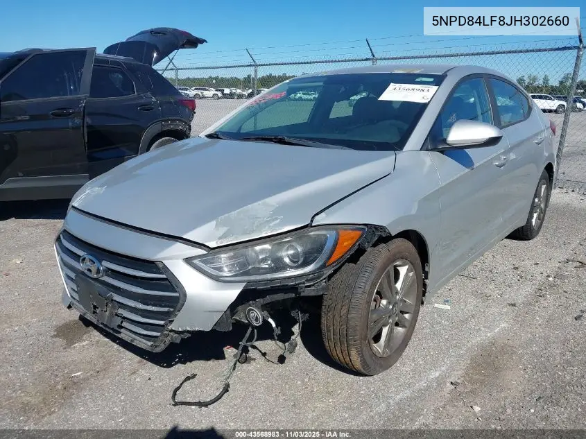 5NPD84LF8JH302660 2018 Hyundai Elantra Sel