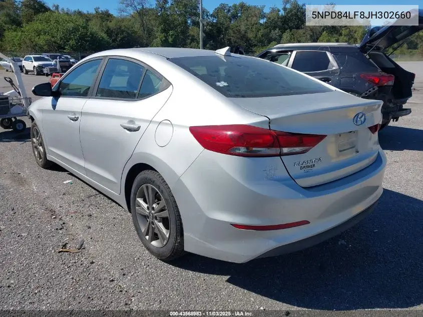 5NPD84LF8JH302660 2018 Hyundai Elantra Sel