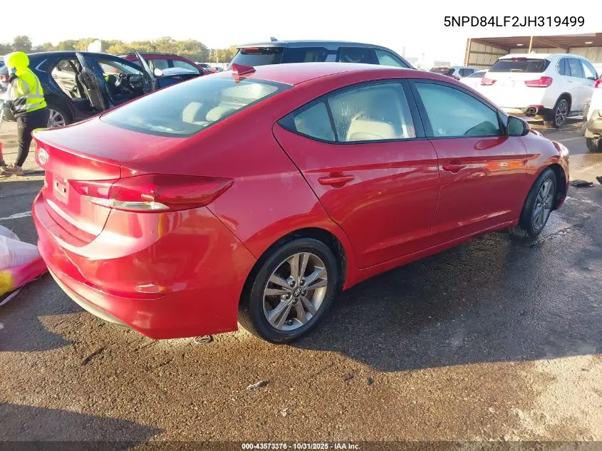 5NPD84LF2JH319499 2018 Hyundai Elantra Sel