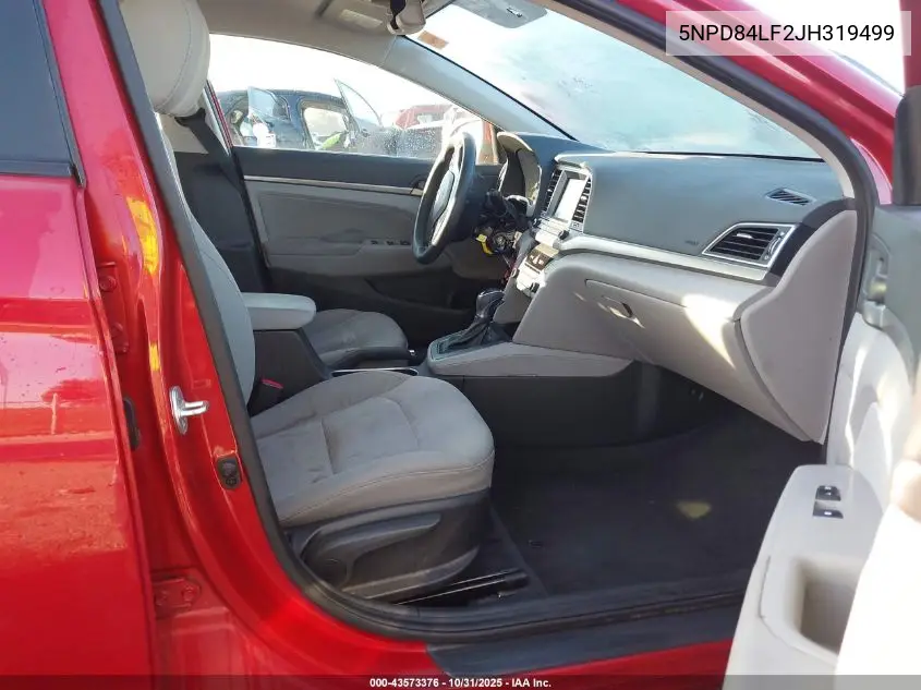 5NPD84LF2JH319499 2018 Hyundai Elantra Sel
