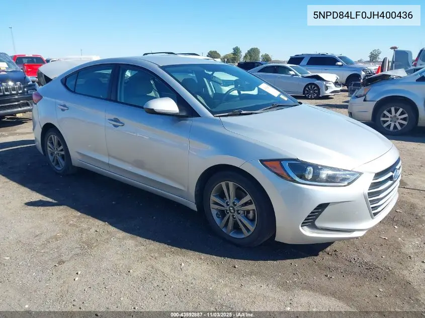 5NPD84LF0JH400436 2018 Hyundai Elantra Sel