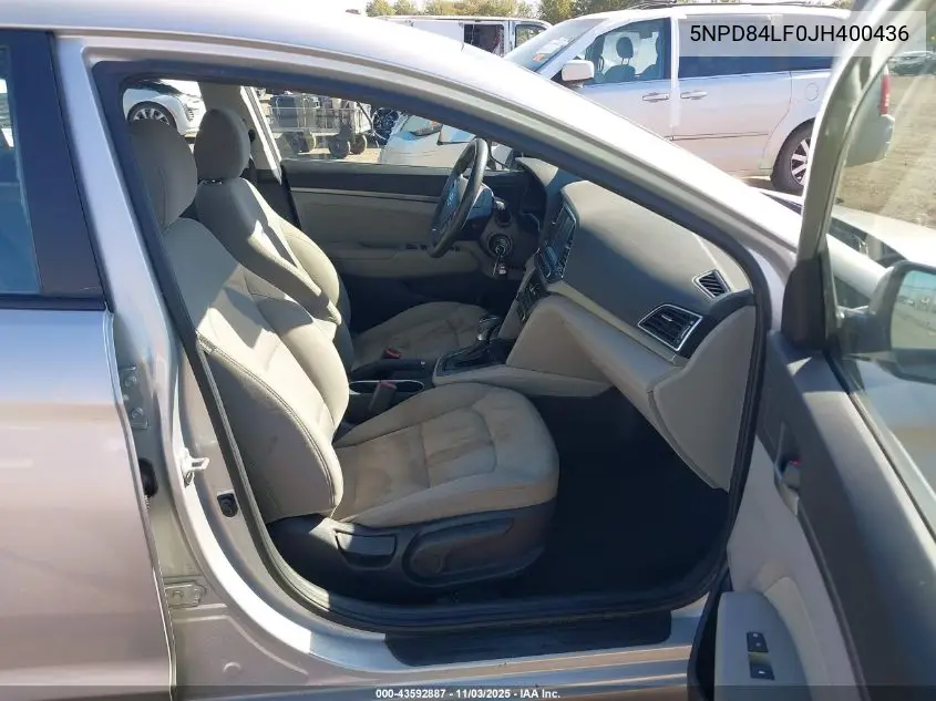 5NPD84LF0JH400436 2018 Hyundai Elantra Sel