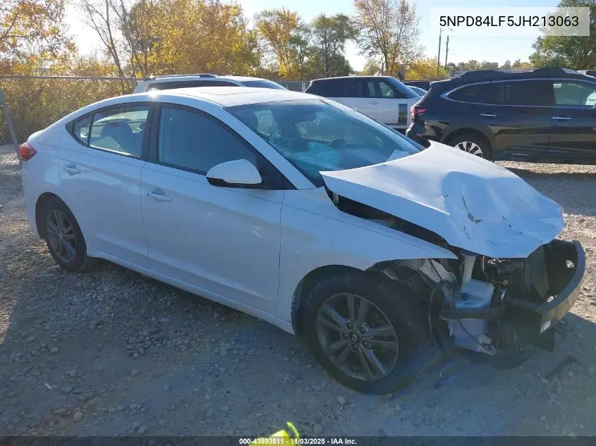 5NPD84LF5JH213063 2018 Hyundai Elantra Value Edition