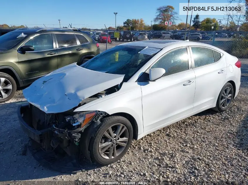 5NPD84LF5JH213063 2018 Hyundai Elantra Value Edition