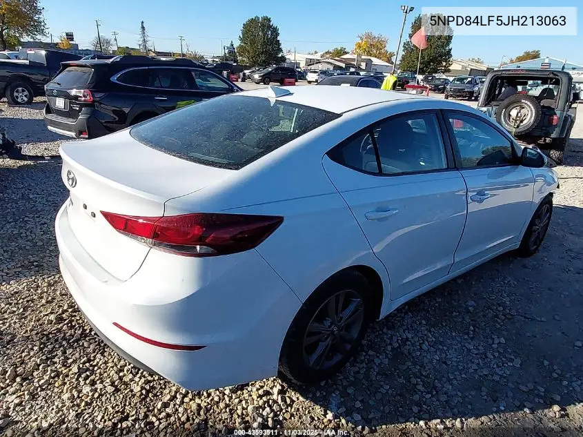5NPD84LF5JH213063 2018 Hyundai Elantra Value Edition
