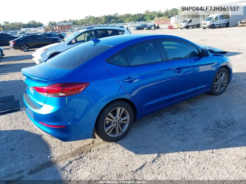 5NPD84LF7JH361537 2018 Hyundai Elantra Value Edition