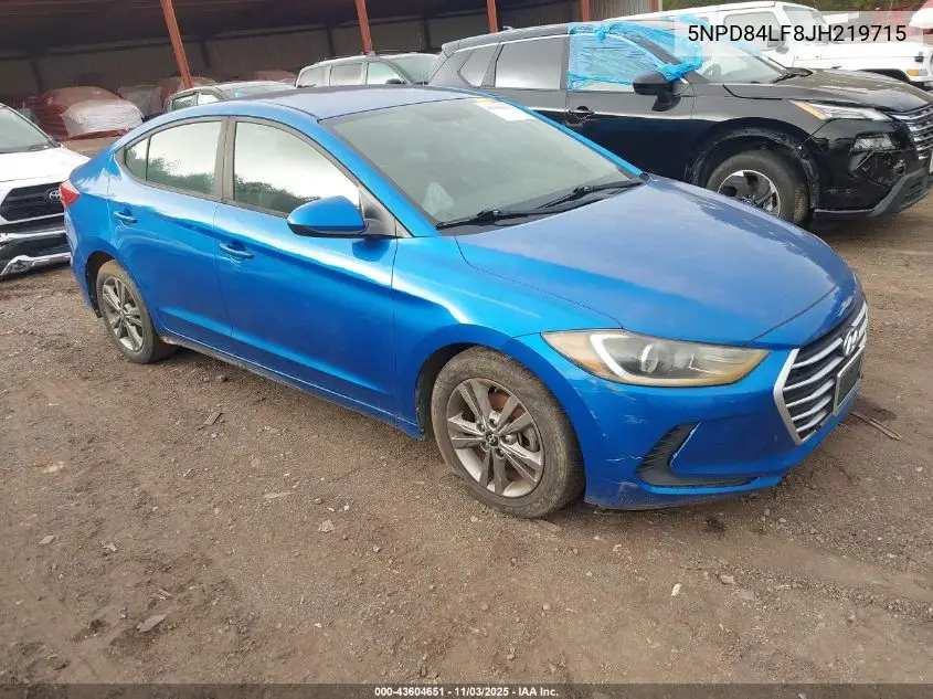 5NPD84LF8JH219715 2018 Hyundai Elantra Sel