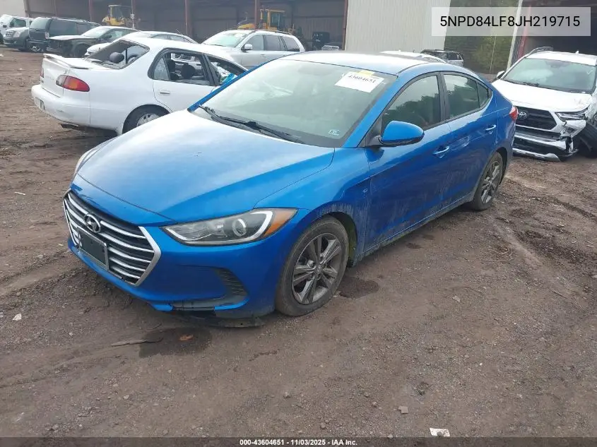 5NPD84LF8JH219715 2018 Hyundai Elantra Sel