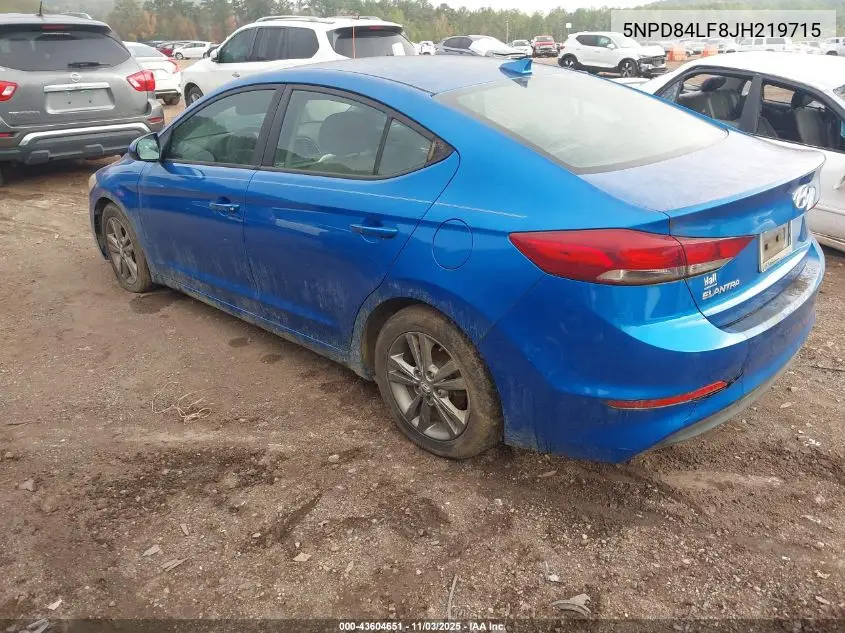 5NPD84LF8JH219715 2018 Hyundai Elantra Sel