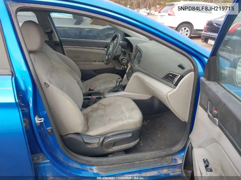 5NPD84LF8JH219715 2018 Hyundai Elantra Sel