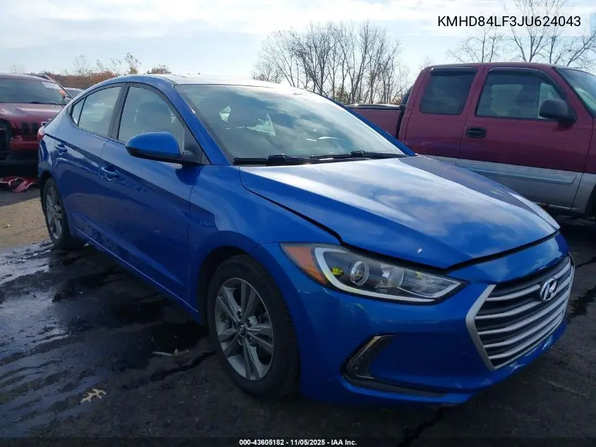 KMHD84LF3JU624043 2018 Hyundai Elantra Value Edition