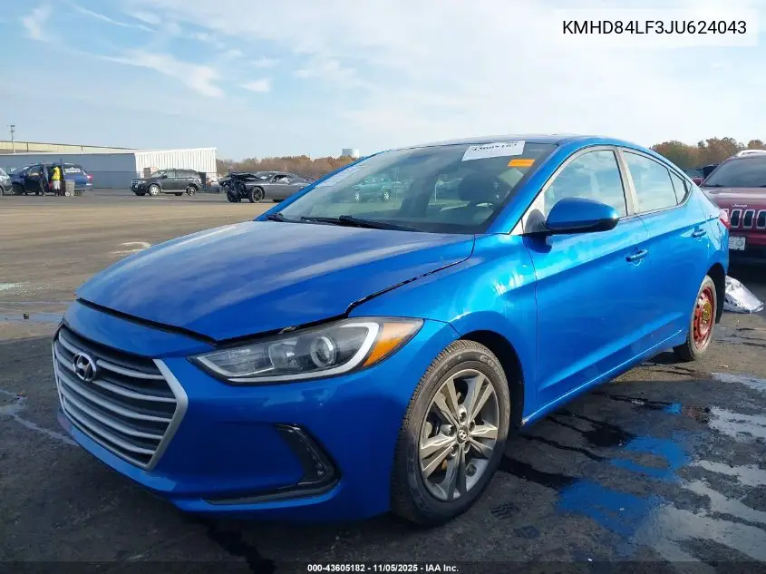 KMHD84LF3JU624043 2018 Hyundai Elantra Value Edition