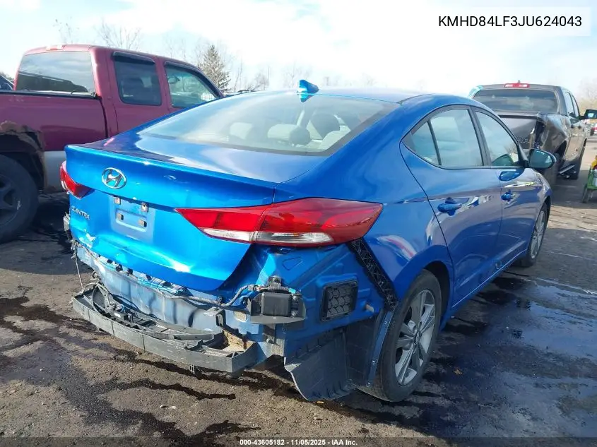 KMHD84LF3JU624043 2018 Hyundai Elantra Value Edition